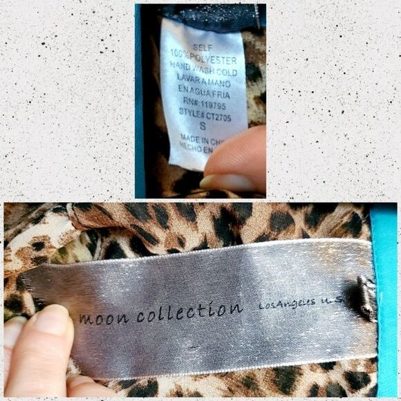 Leopard print sleeveless top Blouse - Picture 5 of 7